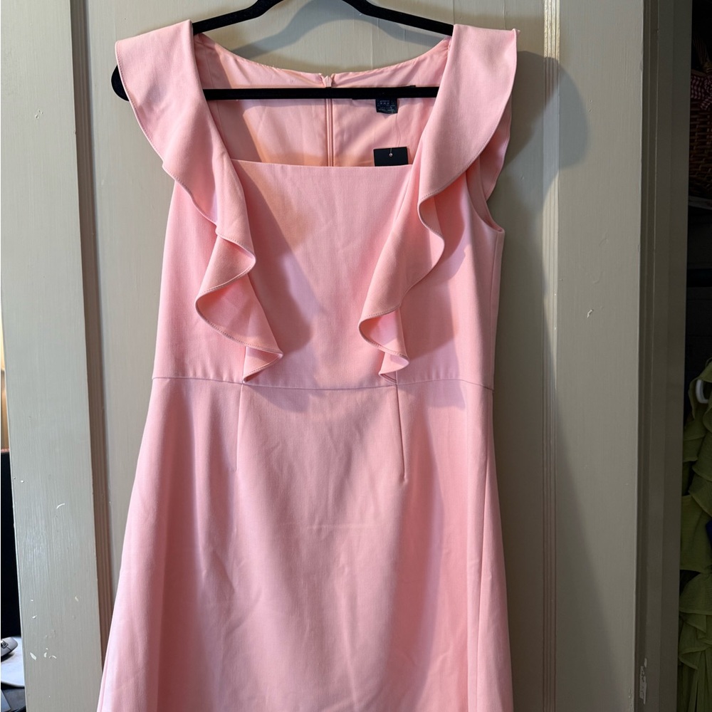 French Connection Pink Ruffle Dress